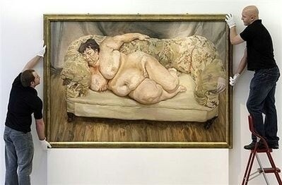 胖女裸睡图:最贵活人裸体画或将拍出1800万(图)