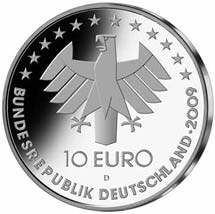 德国发行首届国际航空航天展举办100周年纪念银币