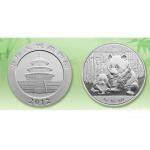 2012年熊猫1盎司银质纪念币 1盎司熊猫银...