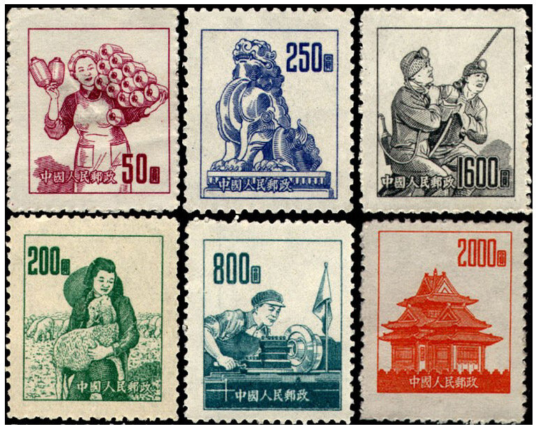 普6：不同图案普通邮票
