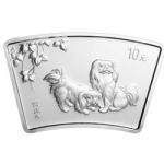 2006中国丙戌（狗）年生肖纪念币1盎司扇形银质纪念币