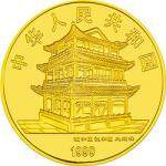 中国京剧艺术彩色金银纪念币（第1组）1/2盎司圆形金质纪念币