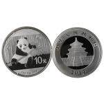 2014熊猫1盎司圆形银质纪念币 1盎司银币