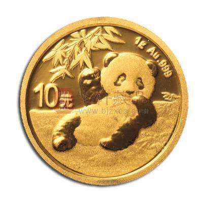2020年熊猫1克圆形普制金质纪念币