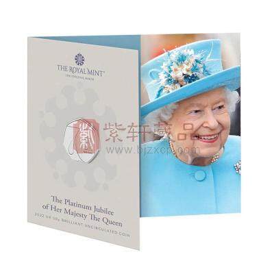 【全款预售】英国女王伊丽莎白二世登基70周年纪念卡币