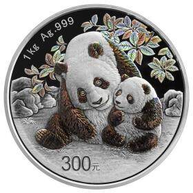 【新品预售】2024年熊猫银币精制币 1公斤圆形 采用“光变鳞彩工艺”
