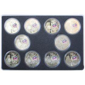 中国京剧艺术纪念币 10枚装，配10枚装盒子
