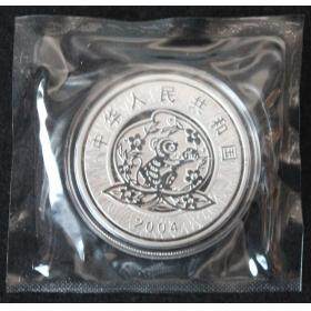 2004中国甲申（猴）年金银纪念币1盎司圆形...