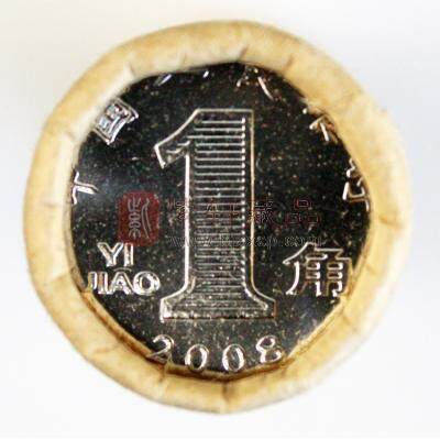 2008年兰花壹角 兰花1角1卷 中国硬币 兰花一角整卷50枚