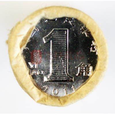 2011年兰花壹角 兰花1角1卷 中国硬币 兰花一角整卷50枚