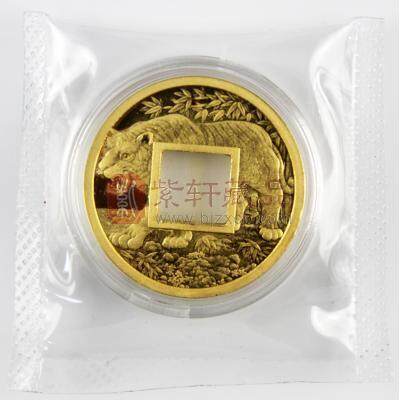 【实拍捡漏】中国金币 2022虎年贺岁仿古方孔金钱 6克999足金
