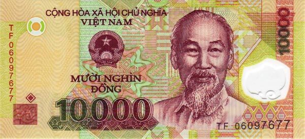越南 Pick 119 2006年版10000 Dong 纸钞 132x60