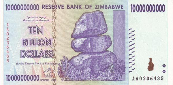 津巴布韦 Pick 85 2008年版10,000,000,000 Dollars 纸钞 