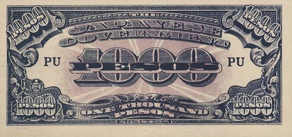 菲律宾 Pick 115d ND1945年版1,000 Pesos 纸钞 