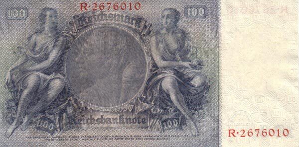 德国 Pick 183a 1935.6.24年版100 Reichsmark 纸钞 