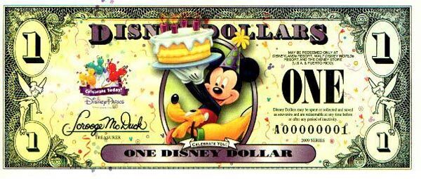 迪斯尼 Pick 2009 2009年版1 Dollar 纸钞 