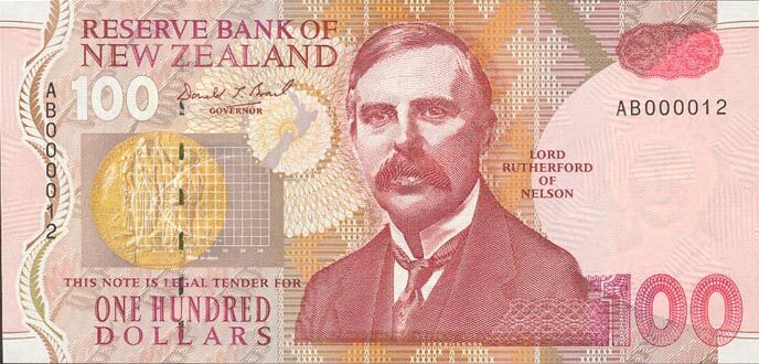 新西兰 Pick 181 ND1992年版100 Dollars 纸钞 