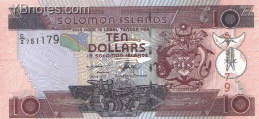 所罗门群岛 Pick 27 ND2006年版10 Dollars 纸钞 