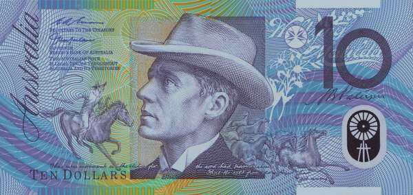 澳大利亚 Pick CS 1998.1.26年版10 Dollars 纸钞 137x65