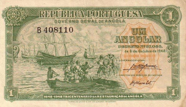 安哥拉 Pick 070 1948.10.5年版1 Angolar 纸钞 