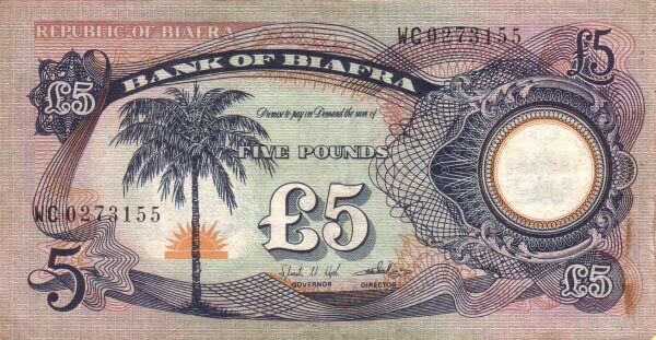 比芙拉 Pick 6 ND1968-69年版5 Pounds 纸钞 