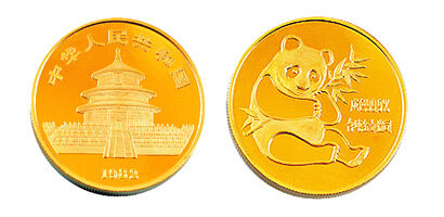 1982版1/4盎司熊猫纪念金币