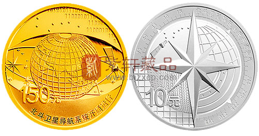 “中国北斗，世界之窗”北斗卫星导航系统开通运行金银币！