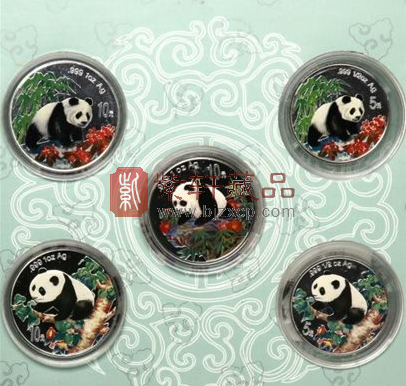 熊猫币中的“五朵银花”，1997、1998、1999版熊猫彩色纪念银币的收藏、投资价值！