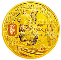 “历史浓缩方寸间”中国熊猫金币发行30周年5盎司金质纪念币！