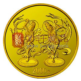 “素手把芙蓉,霓裳曳广带”中国石窟艺术第一组（敦煌石窟）五盎司金币！