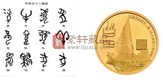 从“写”“书”到“书法”中国书法艺术金银币！