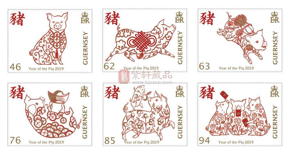 根西岛将于1月22日发行猪年邮票