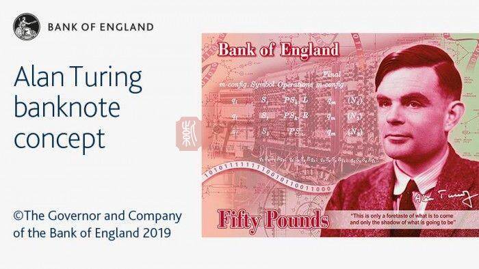 “人工智能之父”艾伦·图灵成为英国50英镑新钞人物