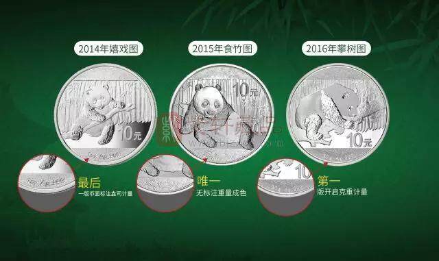 “从2014到2016”探看熊猫银币发行的历史变革
