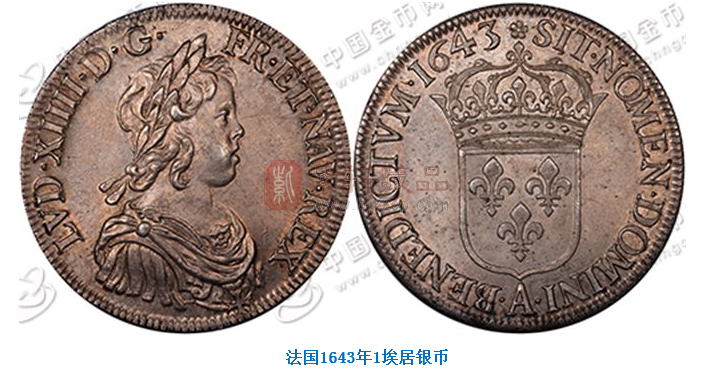 硬币上的路易十四