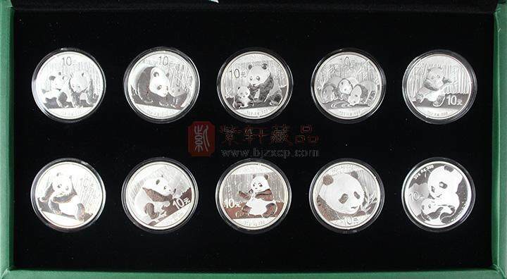 2011~2019年熊猫1盎司、30克银币