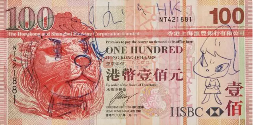 这张100元钞被涂鸦后，竟以45万＂天价＂成交