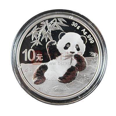 2020年熊猫30克圆形普制银质纪念币