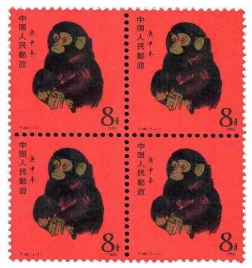 目前1980年猴票四方联价格约43000元左右.