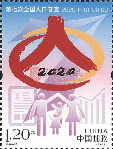 《第七次全国人口普查》纪念邮票