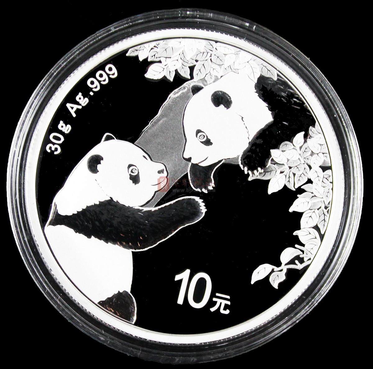 2023年熊猫银币  30克圆形普制银币 2023版30克银猫