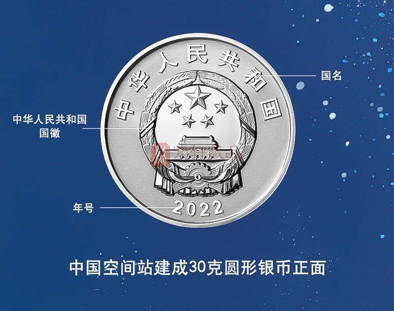 中国空间站建成金银币