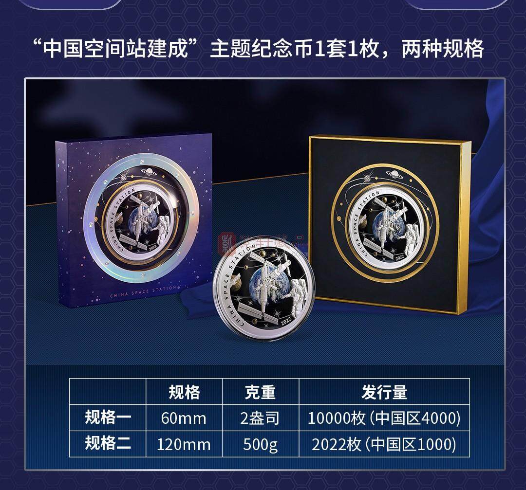 《中国空间站建成》主题纪念币