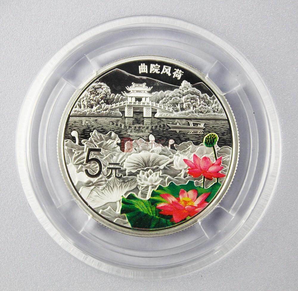 2014世界文化遗产杭州西湖1/2盎司银币套装 一套四枚 评级封装版
