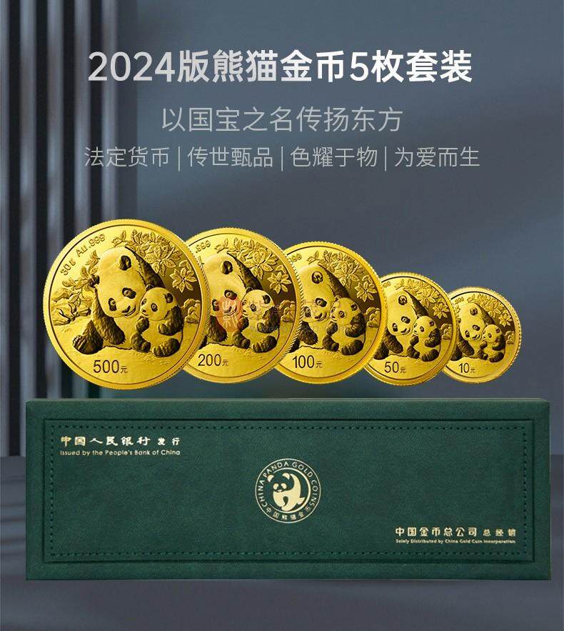 2024年熊猫普制金币  多规格任选