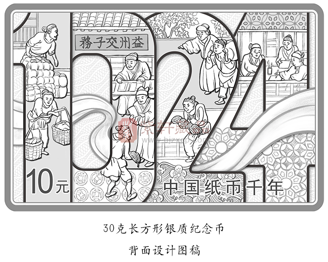 “中国纸币发行千年”纪念币，交子纪念币发行！（图）