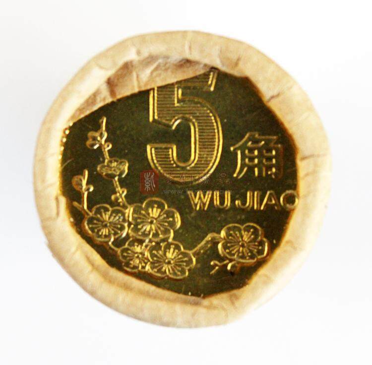 1992年梅花5角硬币 整卷50枚（图）