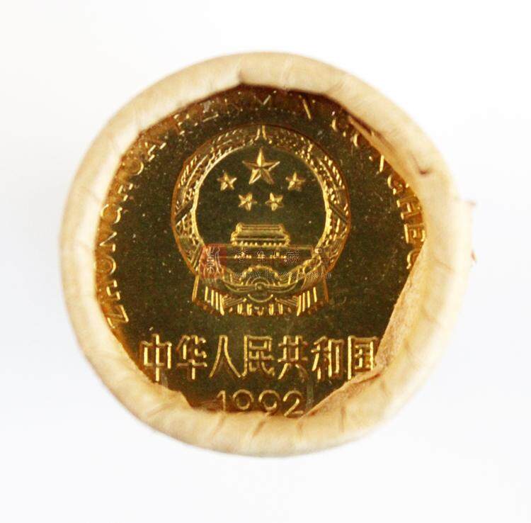 1992年梅花5角硬币 整卷50枚（图）