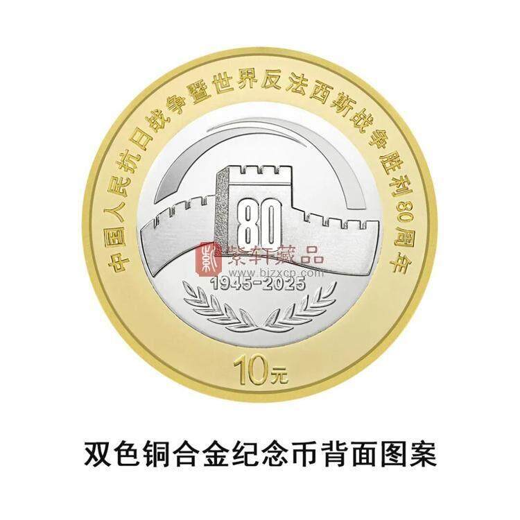 2025八十周年纪念币 80普通纪念币 （图）