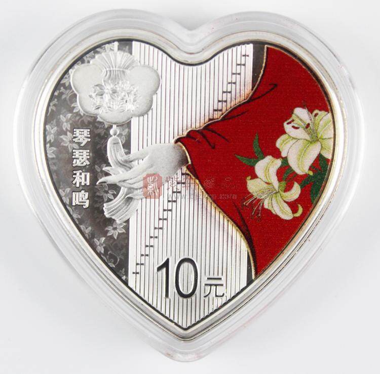 2021吉祥文化金银纪念币—琴瑟和鸣（图）